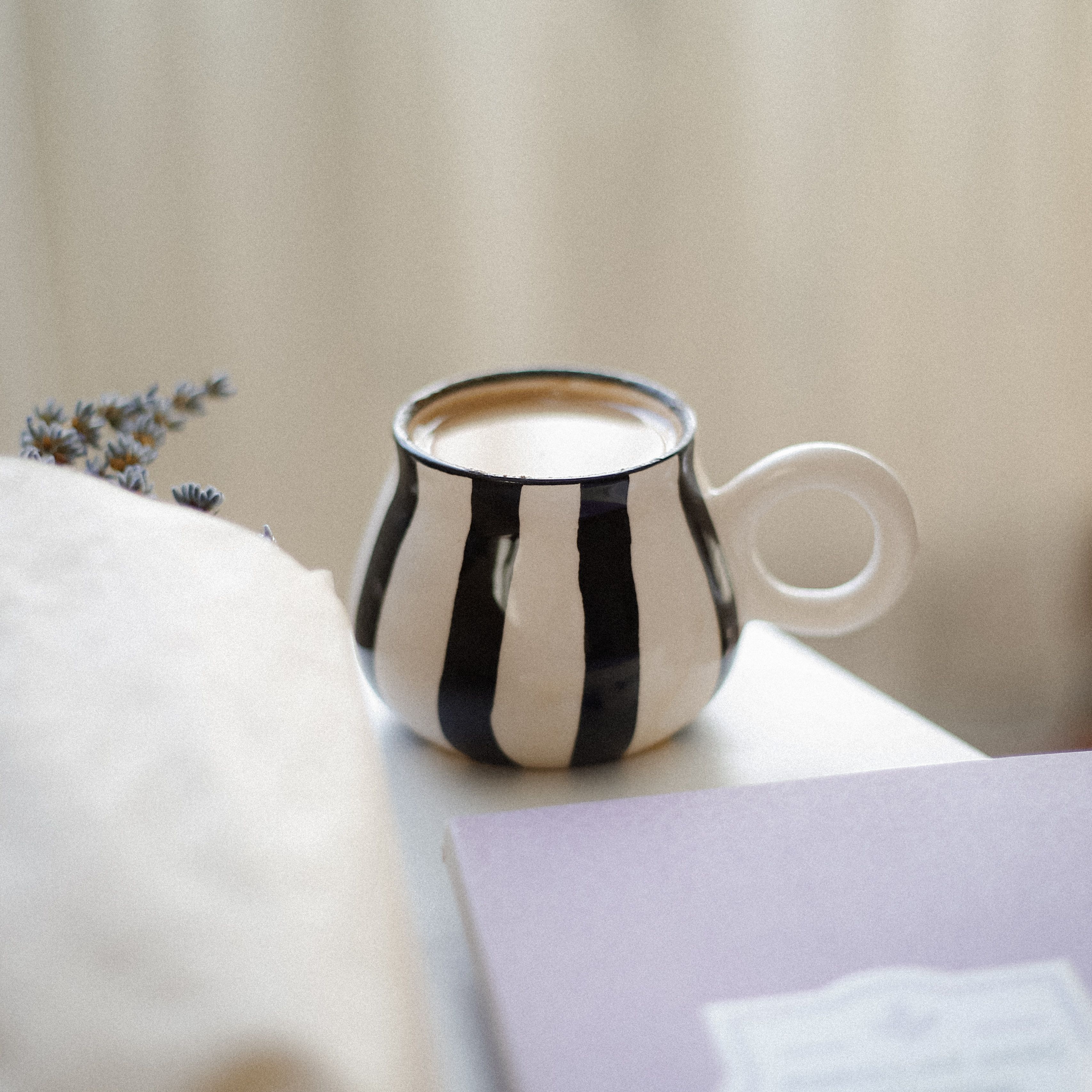 Tasses à rayures - Lot de  6