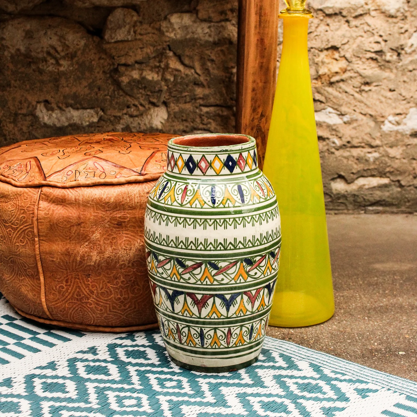 Vase - Grand format  Style coloré 